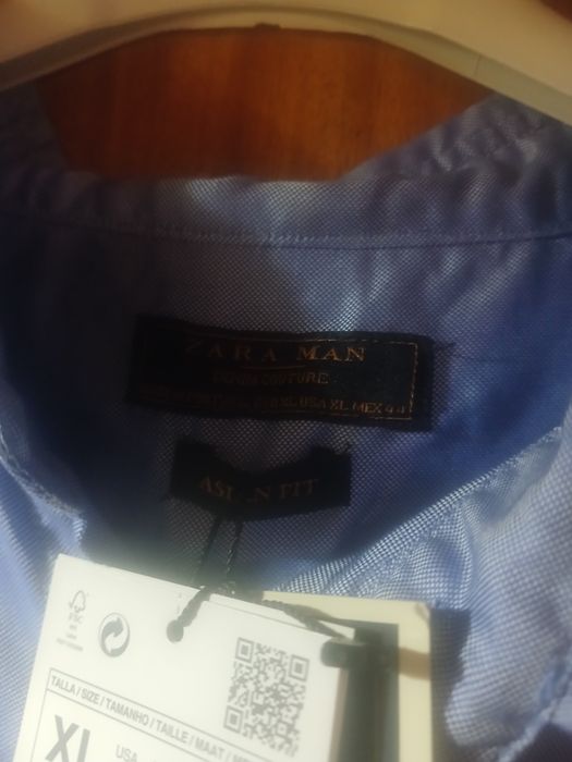 Camisa zara de homem nova com etiqueta e preço