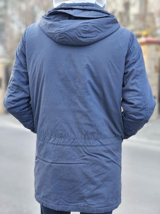 куртка чоловіча весняна подовжена синя reserved