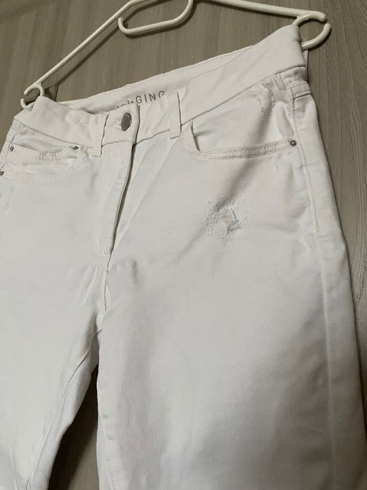 Джинсові білі штани