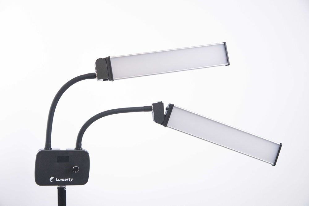 Лампа LUMERTY Double 45w зі штативом - для бьюті-індустрії, фото/відео