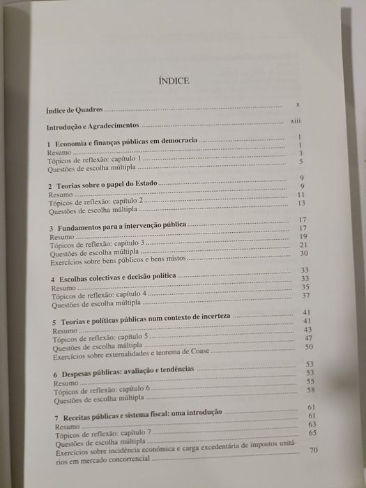 Economia e Finanças Públicas