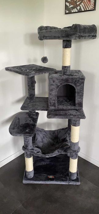 Drapak dla kota duży wysoki drapak NOWY dla kota domek legowisko NOWY