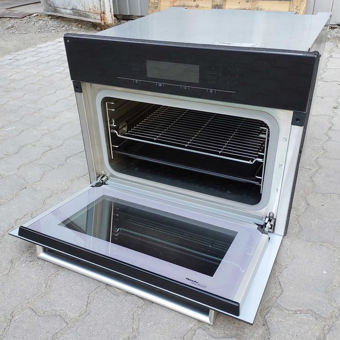 Вбудована духовка пароварка 2в1 Міле Miele DGC 5080 XL чорна термощуп