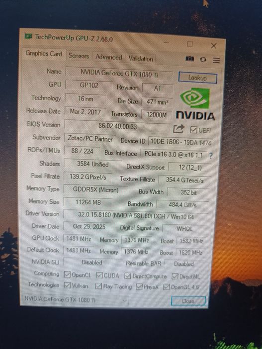 !!! 1080 тi 11gb  !!!