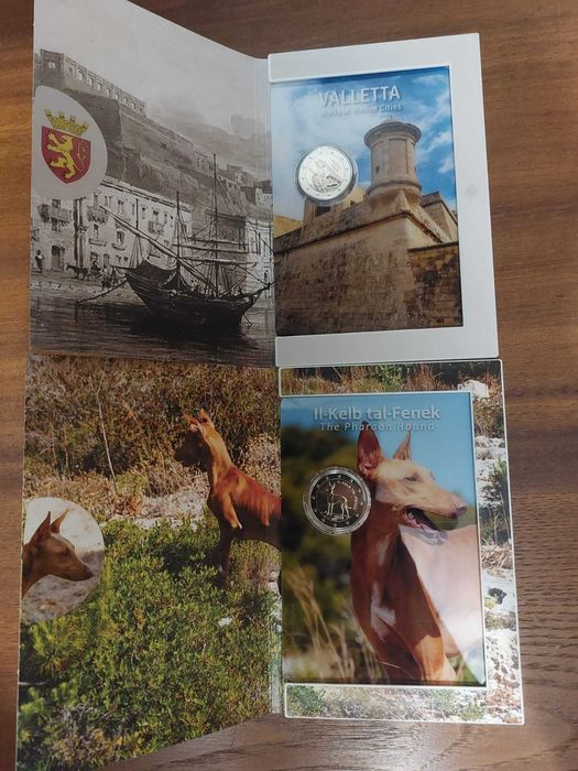 Coincards 2€ Malta 2026 - Valletta + Pharaoh Hound