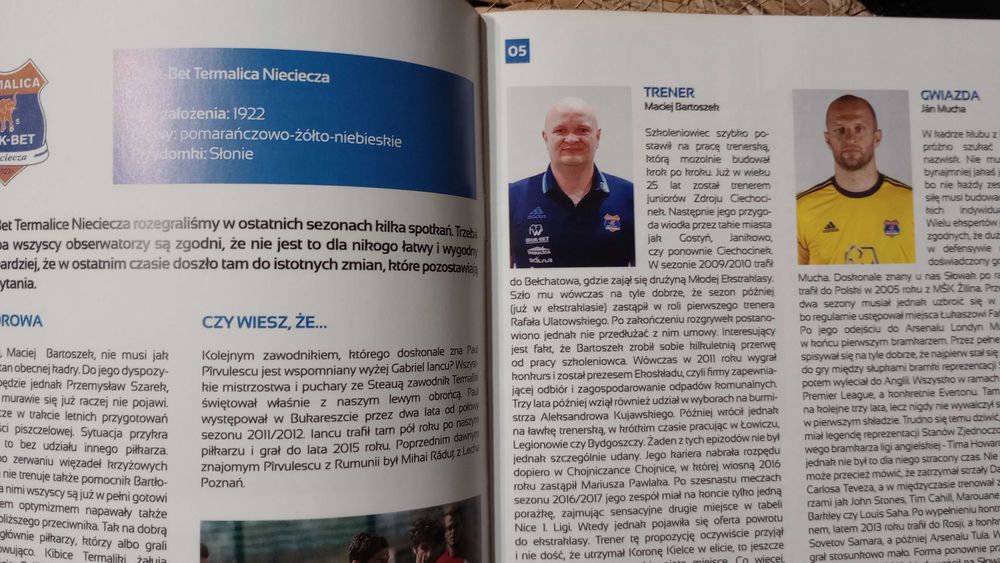 Wisła Płock - Bruk-Bet Termalica Nieciecza Ekstraklasa Program meczowy