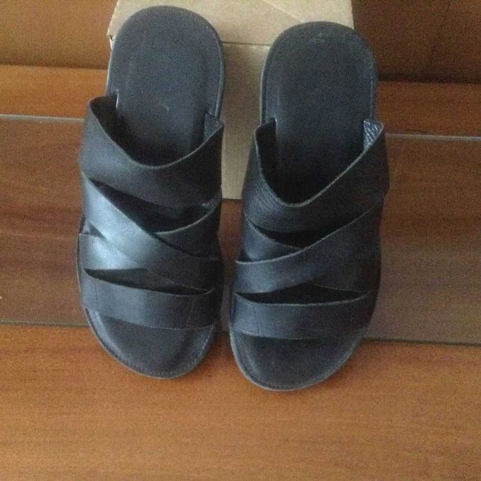 Klapki męskie skórzane rozm 42