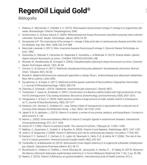 Duolife Regenoil Liquid Gold 250Ml