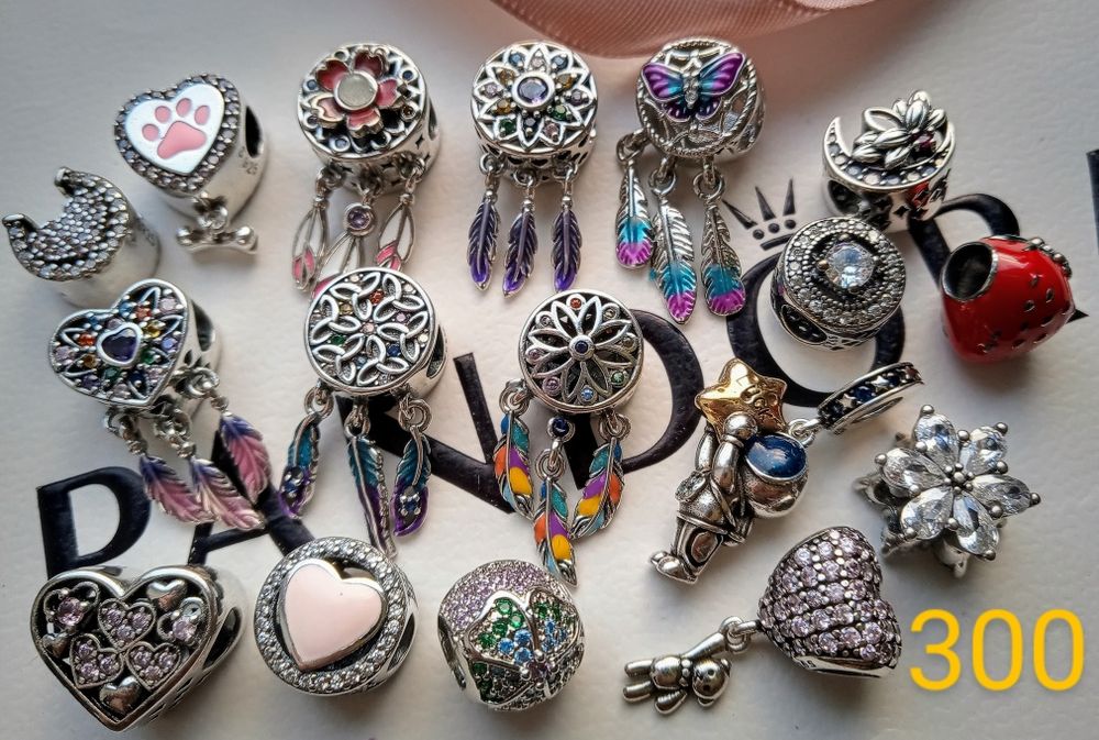 Новые серебряные шармы, бусины 925, шарми, срiбло