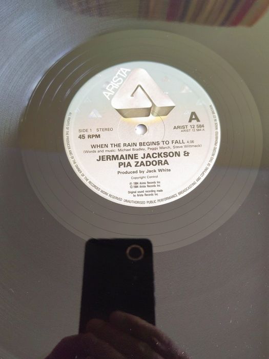 Jermaine Jackson/Pia Zadora - When The Rain Begins To Fall, 12"Maxi si