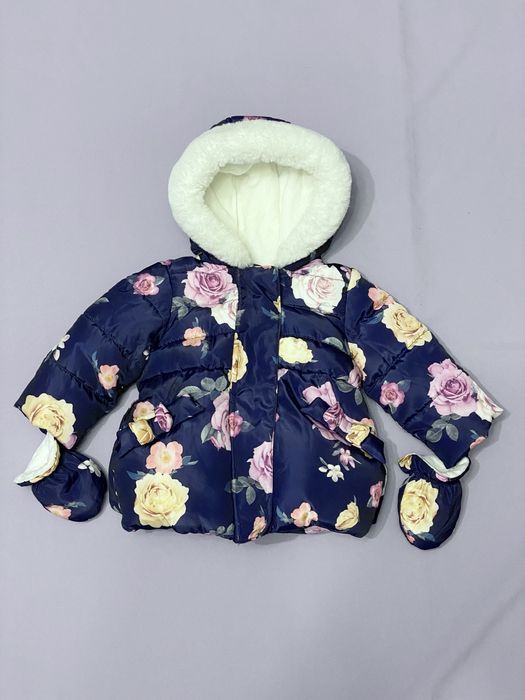 Куртка зимняя пуховик для девочки 3-6 месяцев