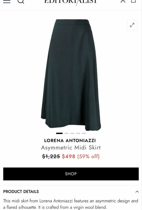 Спідниця з вовни LORENA ANTONIAZZI