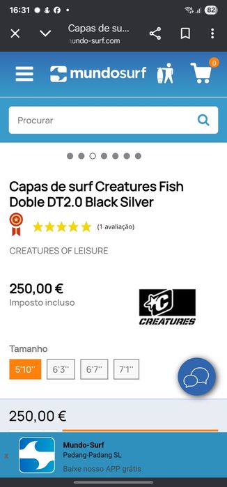 Capa de Surf Fish Double Creatures of Leisure