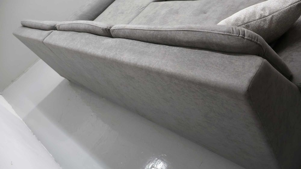 TFE Nowy narożnik funkcjA spania rogówka KANAPa SOFA SZARA tkanina
