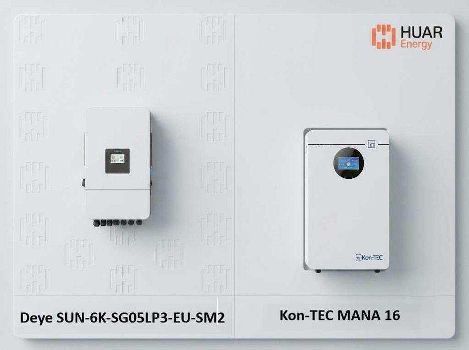 ZESTAW: Kon-TEC MANA 16 – Niskonapięciowy domowy magazyn energii LiFePO₄ + Inwerter Deye SUN-6K-SG05LP3-EU-SM2