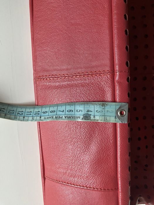 Сумка з натуральної перфорованої шкіри