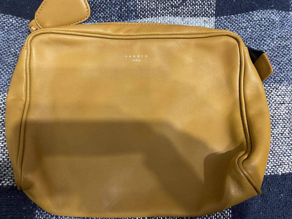 Sandro Paris косметичка кожаная