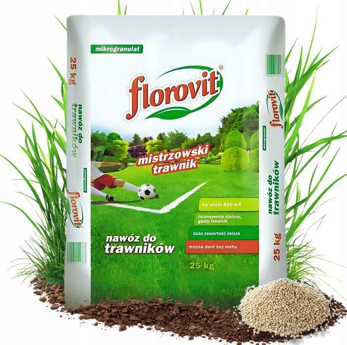 OKAZJA! Florovit Nawóz Do Trawy z Żelazem 25KG 750m2