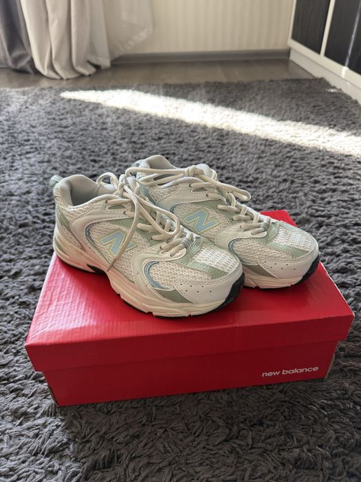 Кросівки Кроссовки New Balance 530 Beige/Mint білі бежеві