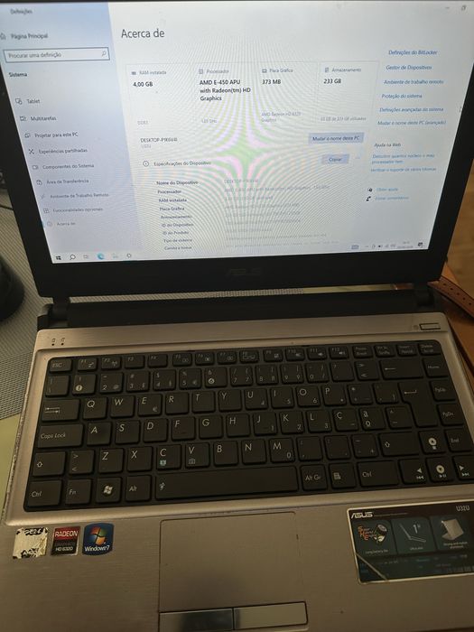 Portatil Asus U32U 13.3" Windows 10
