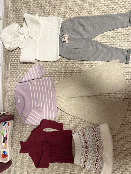 Одяг на дівчинку 2-3 роки лосіни лонгслів сукня  кофта zara next polo guess h&m