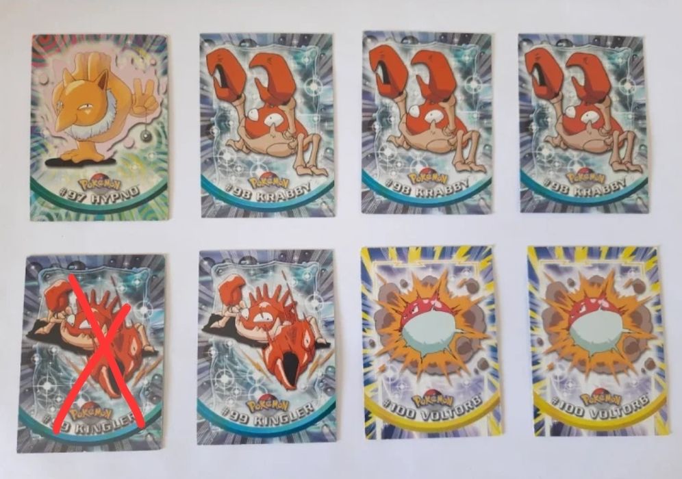 Cartas pokemon topps series 2 - anuncio 1/2 - venda à unid