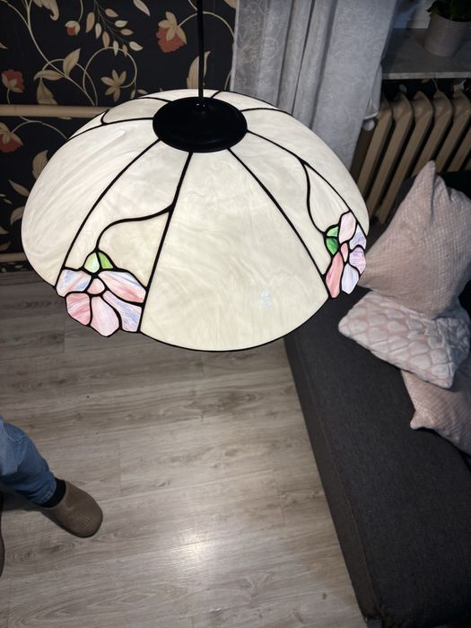 Lampa zyrando witrazowy
