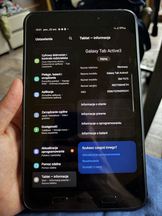 Samsung Galaxy Tab Active3 8" 4/64GB LTE Czarny