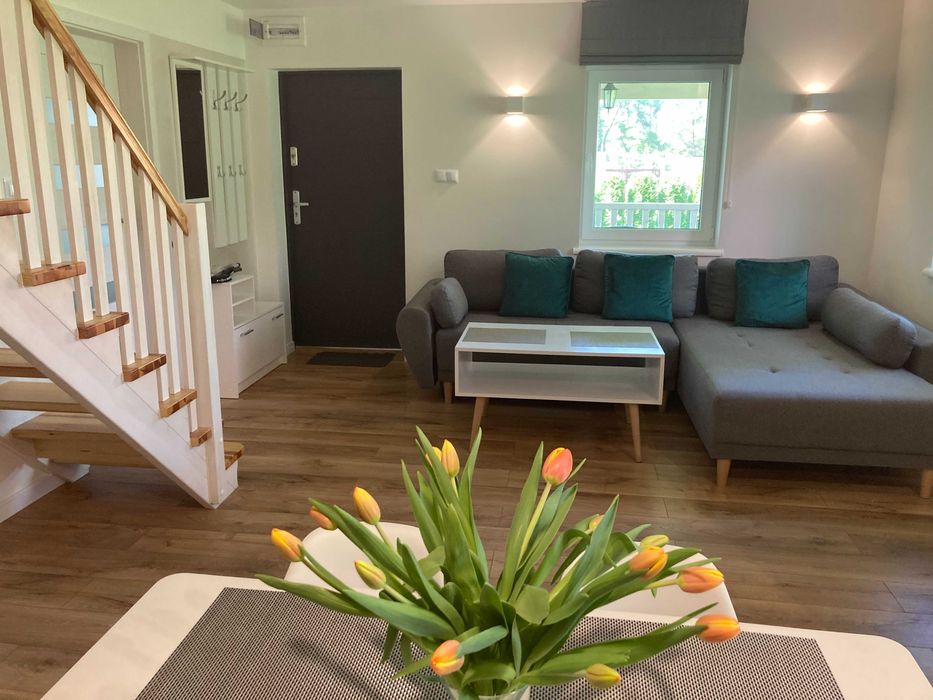 Mazury - apartamenty 4-8 os. jezioro łowisko plaża las