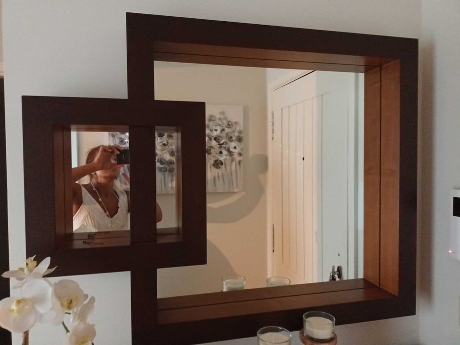 Espelho em cerejeira