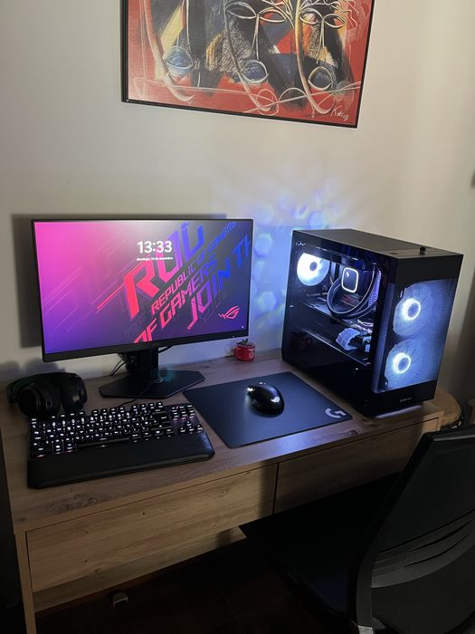 Computador gaming com monitor