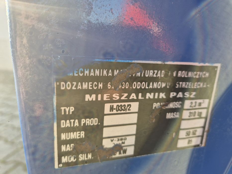 Mieszalnik pasz Dozamech Odolanów 1t