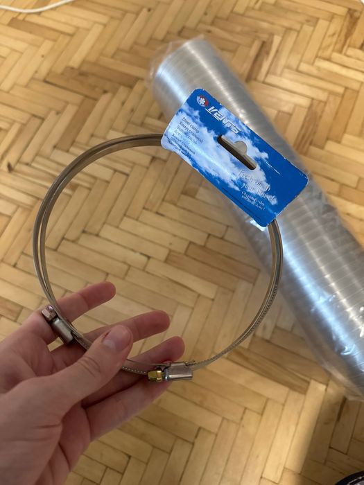 Гофра вентиляційна aluvent 150/3 + хомути