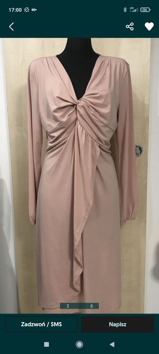 Sukienka Anna Field L/xl pudrowy róż