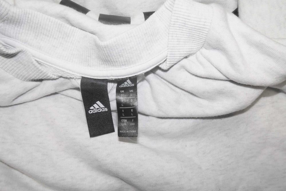 Adidas bluza z logo na plecach crewneck XL