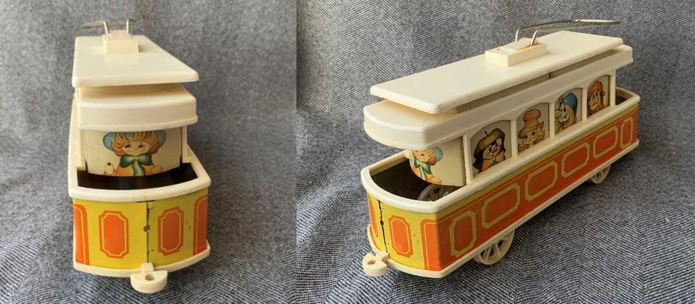 Игрушка веселый трамвай ссср