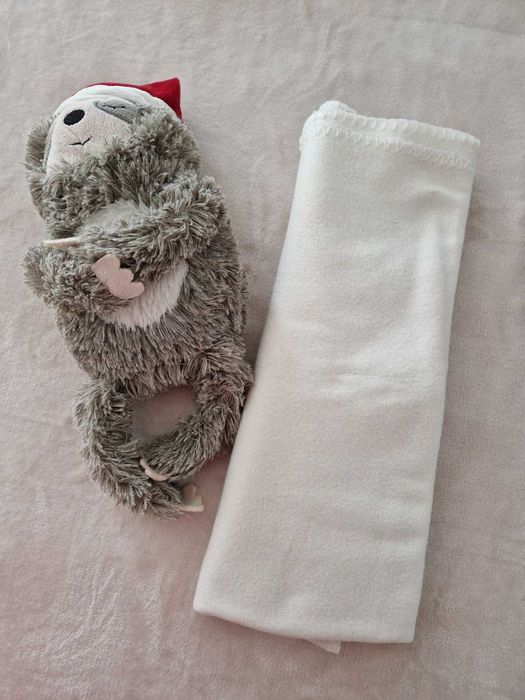 Peluche preguiça + mantinha Polar (120x80cm)