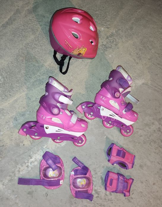 Patins capacete e protetores