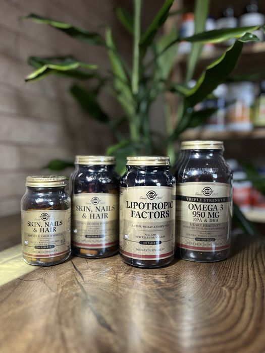 SOLGAR шкіра волосся нігті Lipotropic Factors Ліпотропний Omega 950мг