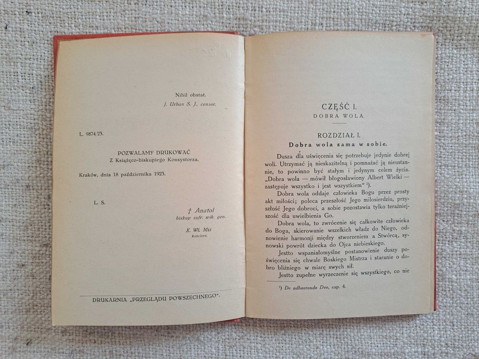 1923 rok. Dobra wola. Ks. Józef Schryvers