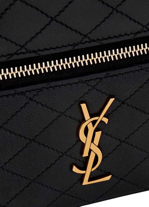 Сумка Saint Laurent Gaby Large Vanity Bag in Lambskin Black