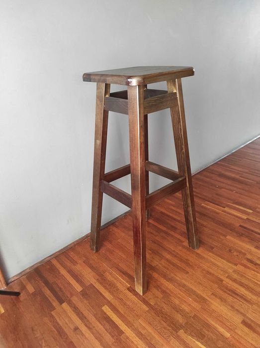NOWY taboret stołek barowy HOKER drewniany 70 cm wysyłka transport