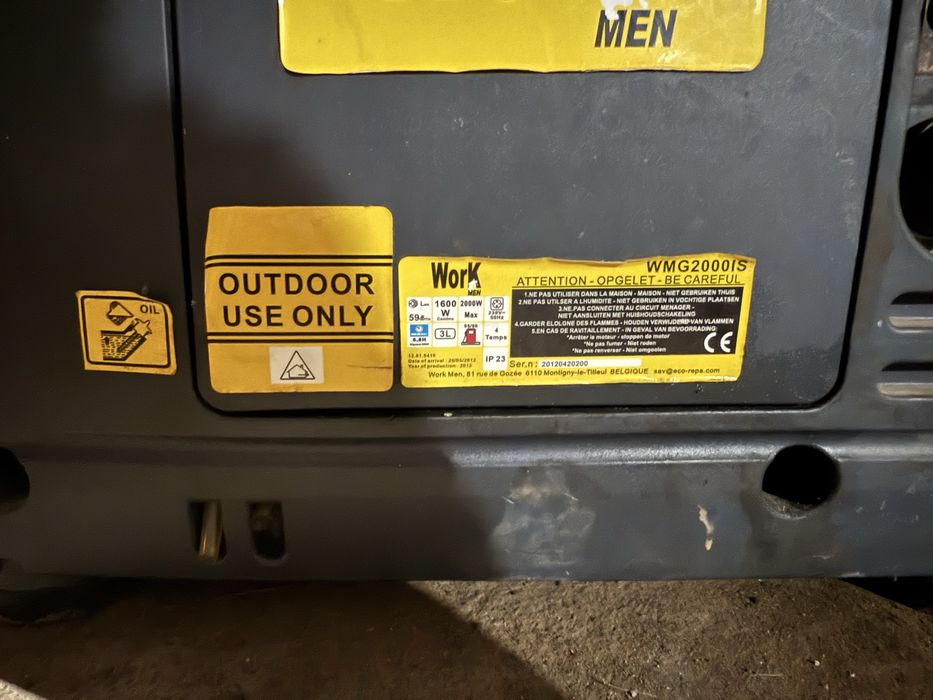 Продам генератор инверторный 2 квт чистый синус бензиновый