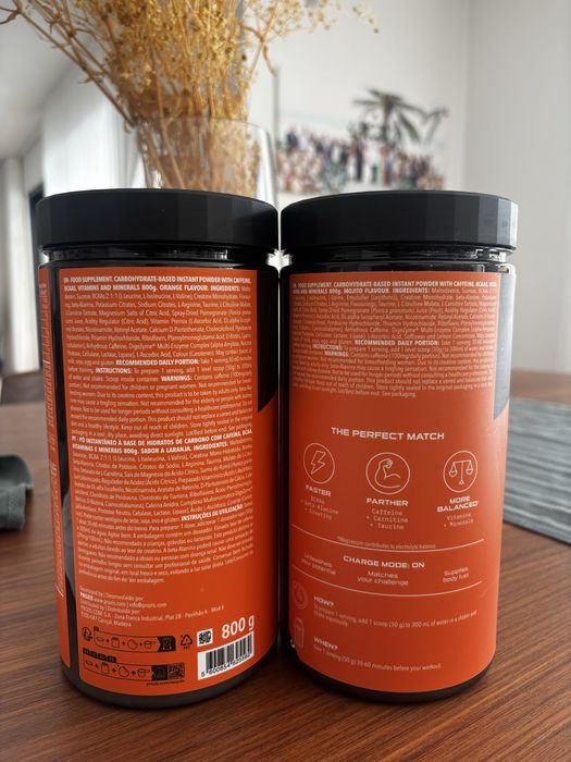 Pack 2x Pré-Treino Prozis Energy Charge (Laranja + Mojito) – Praticamente Novos