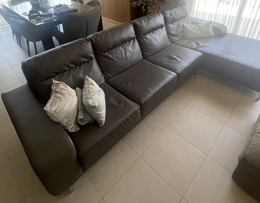 Sofa 320cm com chaise longue moderno