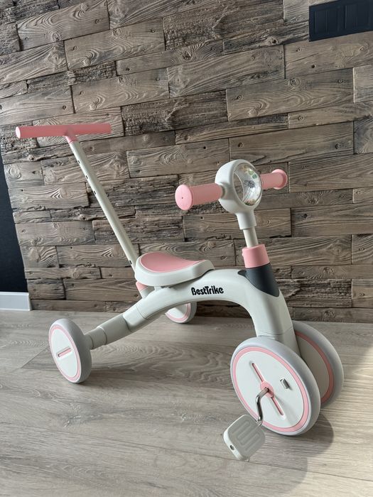 Велосипед триколісний біговел з батьківською ручкою  best trike