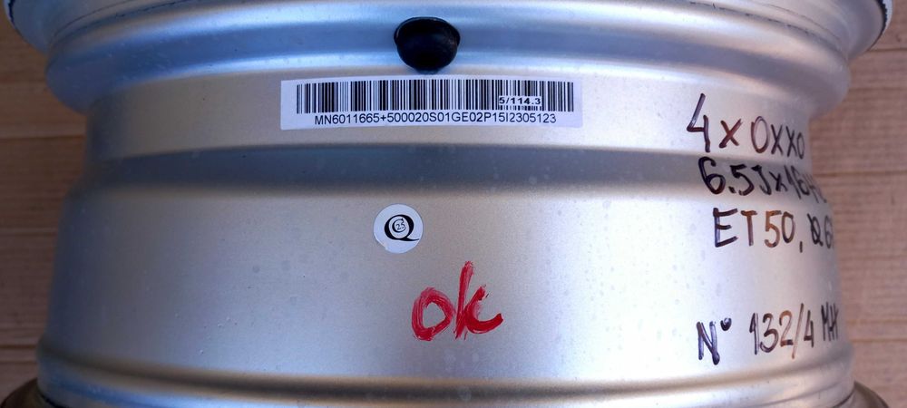 Felgi aluminiowe OXXO KIA/HYUNDAI/MAZDA i inne 6.5x16, 5x114,3 ET50, 67.1