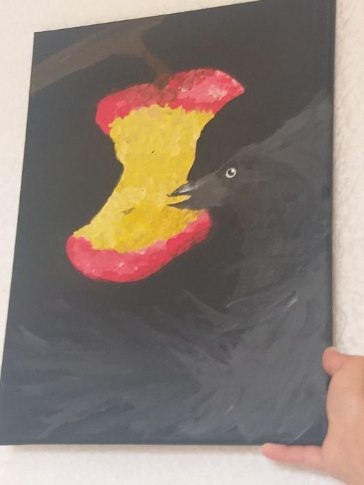 obraz pt: Kruk w nocy .