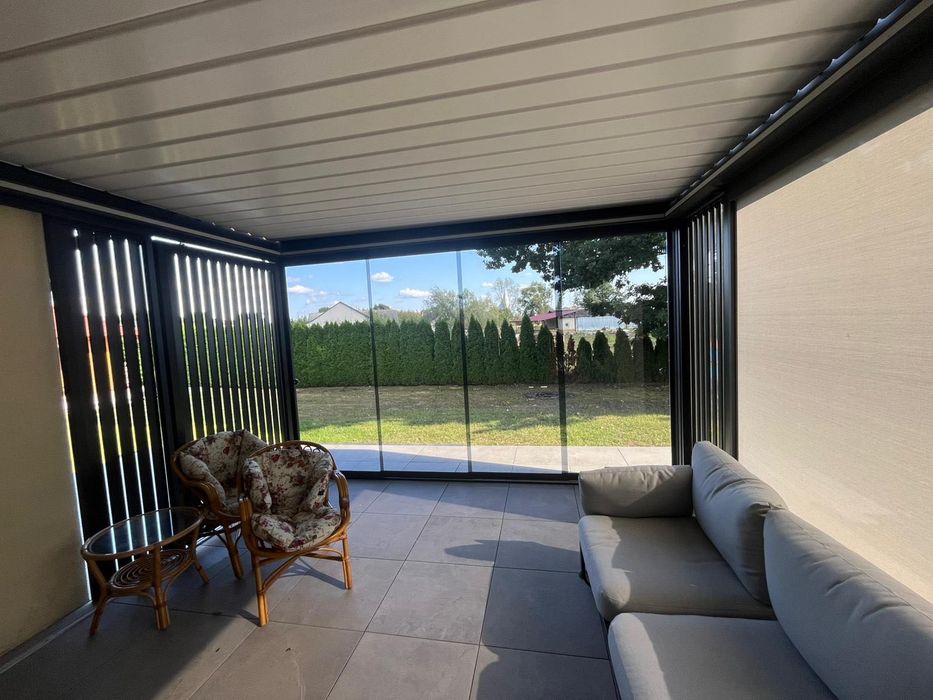 Szklane ogrody zimowe ogrody pergole zadaszenia tarasu