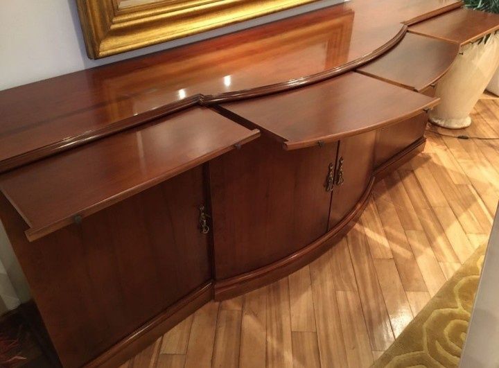 Aparador Consola / Louceiro de sala (madeira natural) antiquário